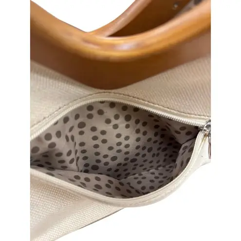 Relic Vintage Womens tan beige Canvas Floral Shoulder Bag SKU 7334