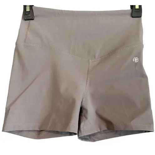 ANINE BING Lavender Biker Shorts Purple XS Compression Slimming High Waist Bike