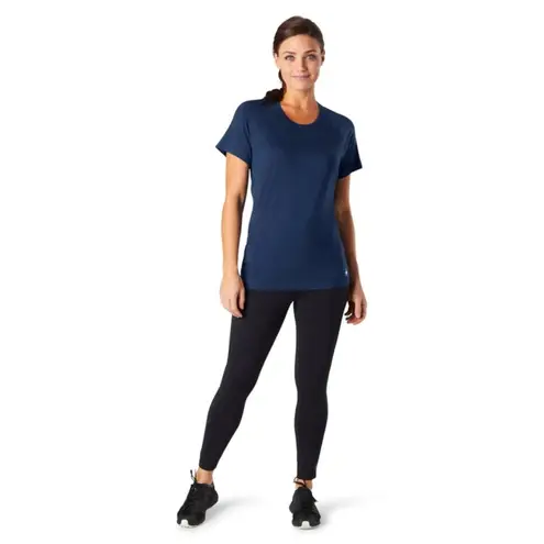 Smartwool Womens Plant-Based Dye Short-Sleeve Tee blue size XS