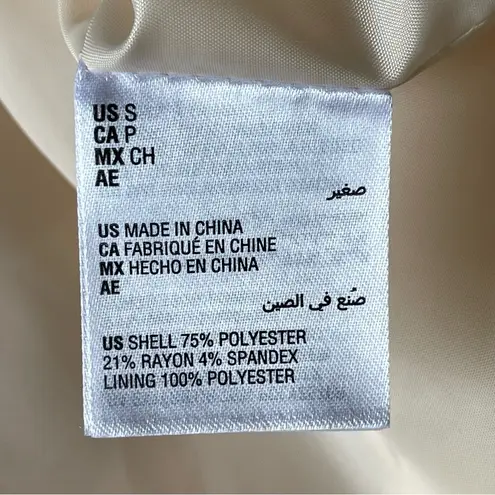 And Now This Women's Cropped Single Button Notched Collar Blazer Size S