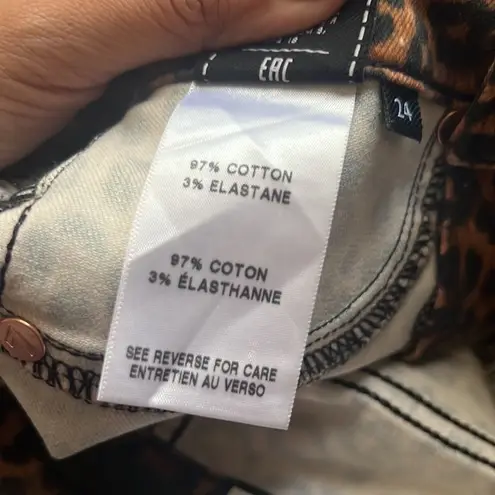 7 For All Mankind NWT  Leopard Print High Waisted Pants