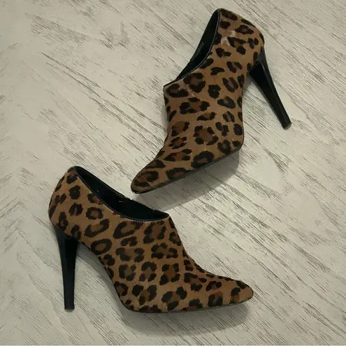 Ralph Lauren  Collection Purple Label High Heel Bootie Animal Print Womens Size 6