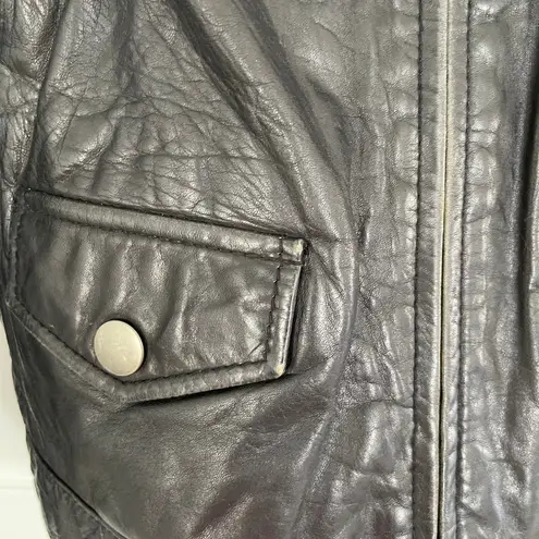 Banana Republic  Black Leather Moto Jacket