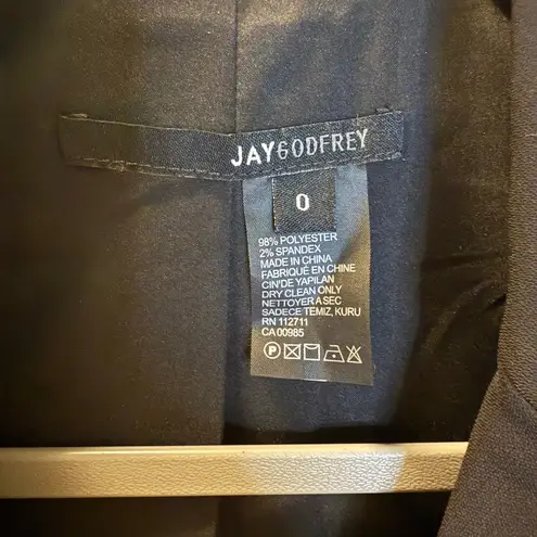 Jay Godfrey Tuxedo Blazer Dress Black Size 0 NWT