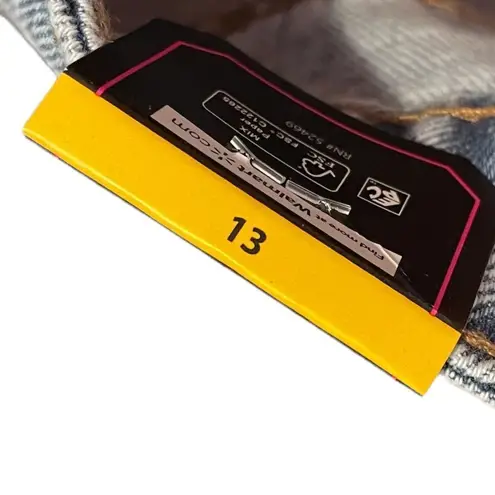 No Bo New Light Wash Super Hi Rise Relaxed Fit 90s Distressed Denim Blue Jeans