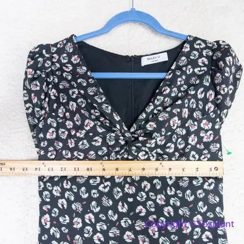 New! Bailey 44 Olivia Puff-Sleeve Leopard Print Dress, women size 0