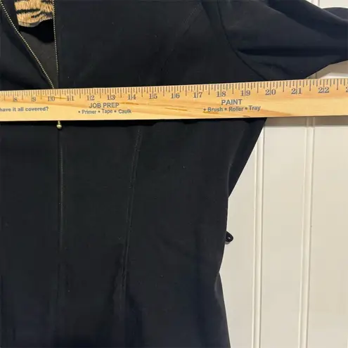 Scarlett VTG Skirt Suit Set Size 12 Black Animal Print Mob Wife Office Siren Y2K