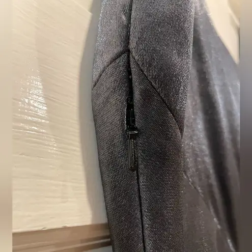 Vivienne Tam Sleeveless Bodycon Mini Dress Silver Shimmer Juniors Size 3