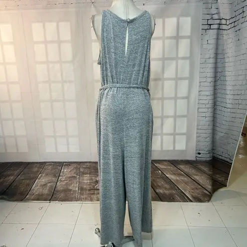 Gap  Grey knit casual Sleeveless tie waist Jumpsuit Size XXL