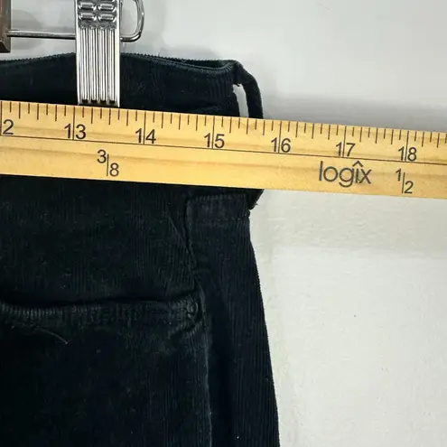 NYDJ Barbara Bootcut Pants 10 Black Corduroy Lift Tuck Stretch Academia Preppy