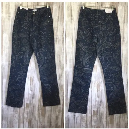 We Wore What NWT  The Icon Night Sky Paisley Straight Leg Jeans