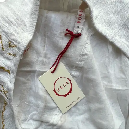 Raga NEW Zaylee Womens Metallic Embroided Halter Dress Size Small