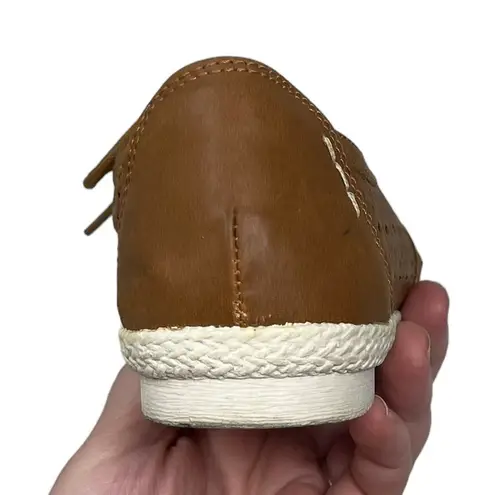 Earth Spirit Gelron Brown Laser Cutout Lace Up Shoes Women’s Size 7 1/2