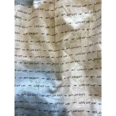 Arizona Womens Denim Jacket vintage Dark washed Jacket L LOVE NOT WAR lining