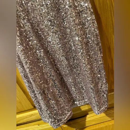 Lovely Day Pink Sequin Sparkly Bodycon Cocktail Party Mini Dress Size Small