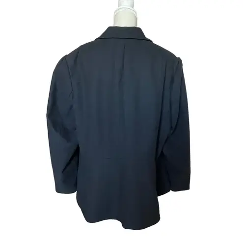 Jessica London Women’s Wool Blend Peplum Coat Jacket Plus Size 24W Black