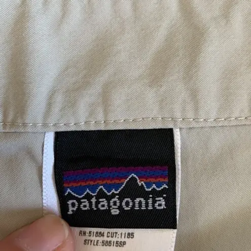 Patagonia Tan Mini‎ Skirt Skort Athletic Travel Outdoors Casual Women’s Size 12