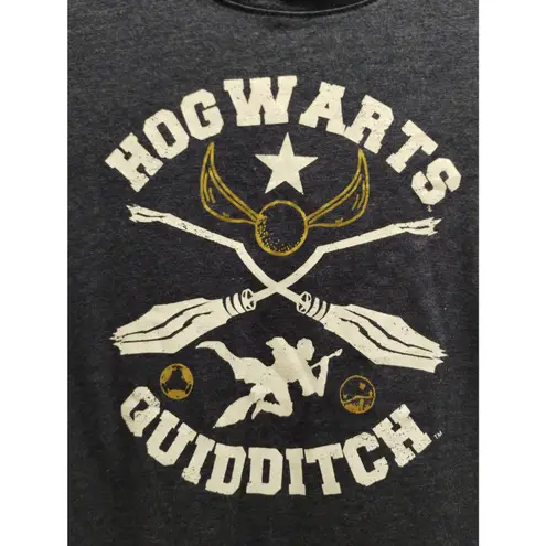 Harry Potter NWT Juniors Size Large Hogwarts Quidditch Blue Graphic T
