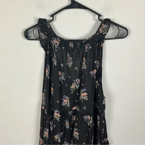 By Anthropologie Flutter Romper Black Size L