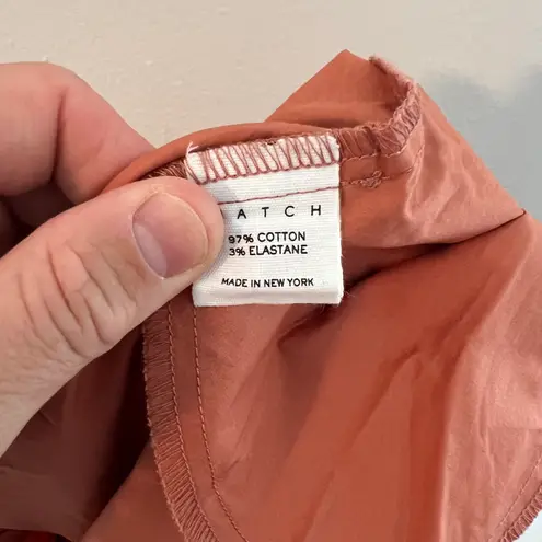 Hatch Maternity HATCH- Maternity The Ipek Pant Twist Gathered Waist Poplin Crop Trouser Pant