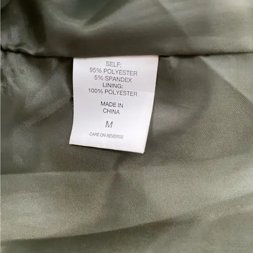 NY & Company Olive Green Band Jacket Blazer With Gold Cording Brass Button Sz M Size M