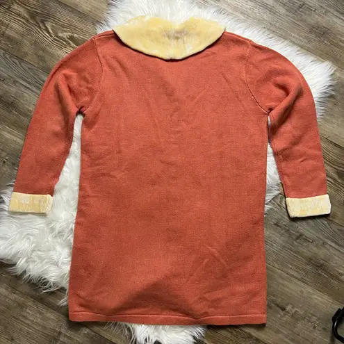 Storybook Knits vintage Autumn sunflowers embellished cardigan sweater