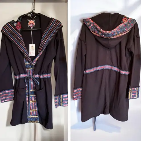 Johnny Was Tia Heavily Embroidered Anorak Hooded Coat NWT (extremely oversized)