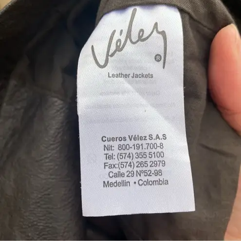 💛 Velez Leather Dark Trench Coat Columbian Designer Brown Size M