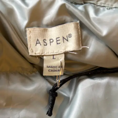 NWT Aspen women’s Down Filled Puffer jacket sz L Green Size L