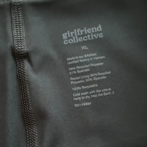 Girlfriend Collective Women's Black A-Line spandex Skirt Size xl Casualll