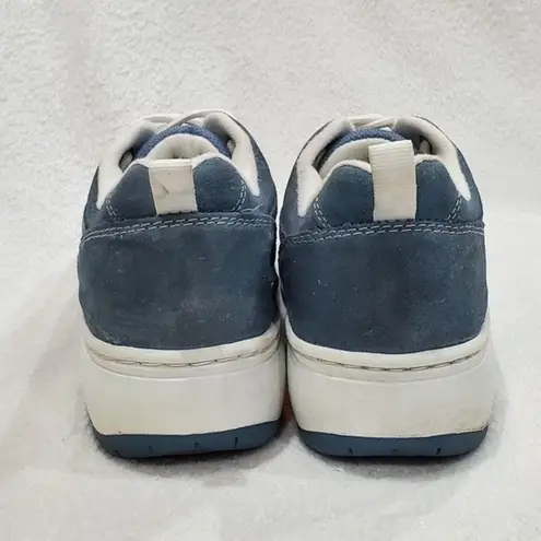 Lower East Side  Blue Suede Leather Shoes, Size 10