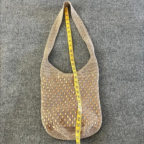 Handwoven Straw Shoulder Bag | Neutral Boho Summer Tote | Beach Bag Tan