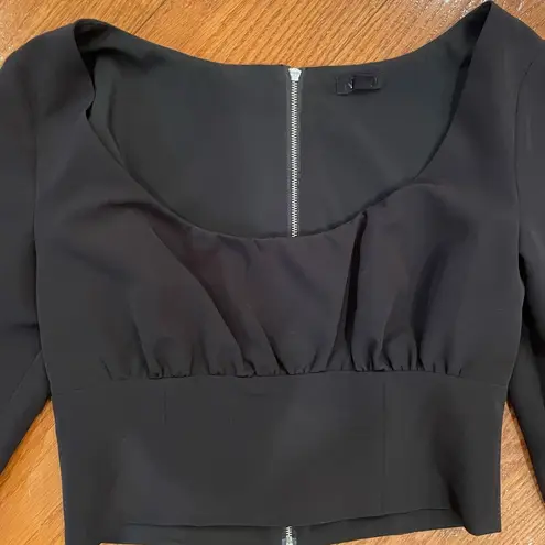 NBD  Black Kasper Long Sleeve Top