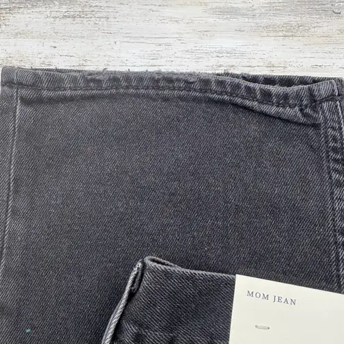 American Eagle Mom Jean Sz 14 NWT Destroyed Black Faded High Rise Grunge Y2K