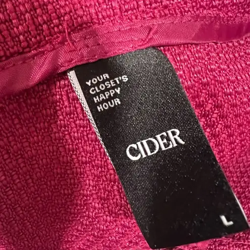 Cider High Waist Wide Leg Tweed Purple Trouser Pants Sz L