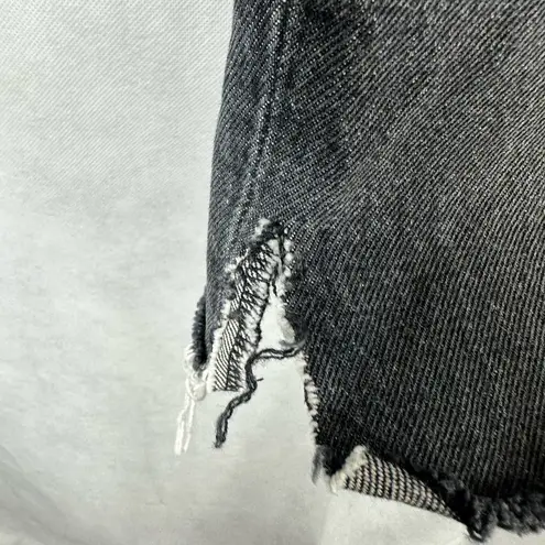 RE/DONE 80S Skinny Distressed Denim Shorts Size 28 Shadow Wash