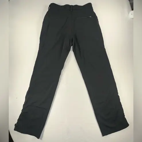 Moonstone Pants Womens Small Black Stretch Straight Leg Zip Ankles Performance