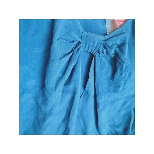 Vintage NWT Comptoir Des Cotonniers Blue Pleated Blouse Sz XL 3/4 sleeve