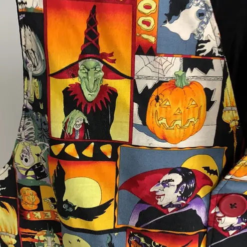 Vintage Ugly Halloween Vest Size M/L Orange Size L