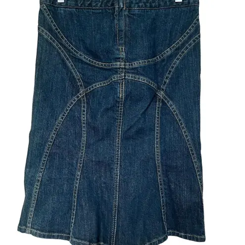 BCBGMAXAZRIA BCBG dark wash denim skirt