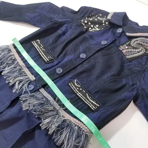 Proenza Schouler Patchwork Tassels Embroidered Jacket