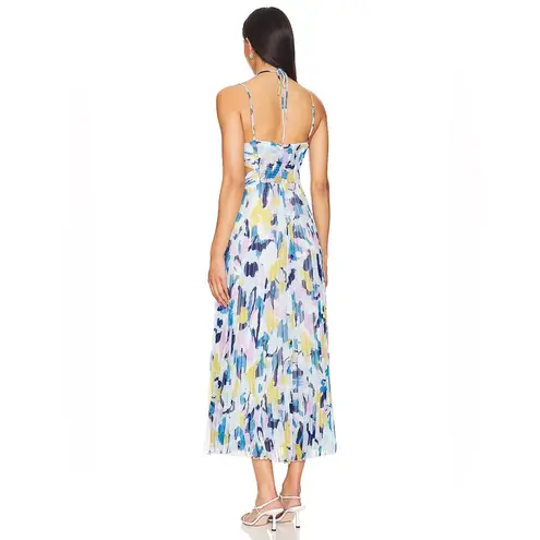 ASTR Aquata Dress in Aqua Blue Multi
 the Label/ Revolve Size Medium
