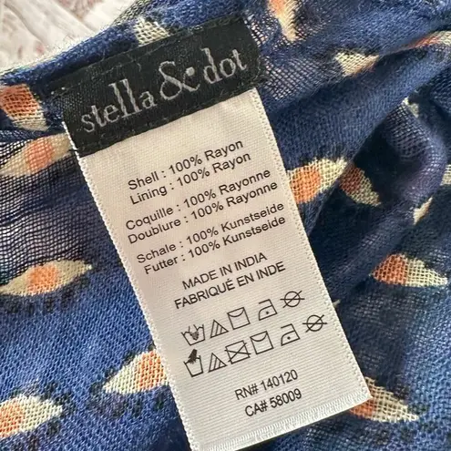 Stella & Dot Reversible Lightweight Mosaic Infinity Tassel Scarf, EUC, One Size