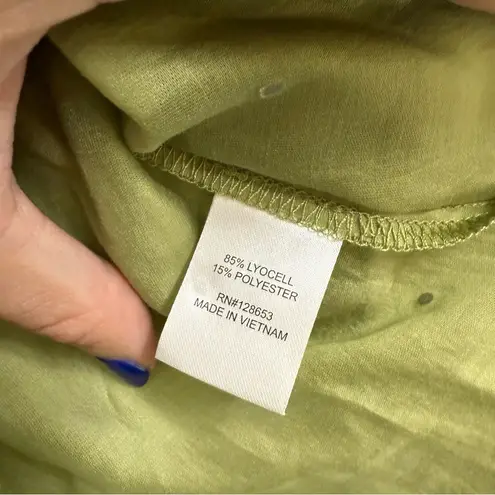 Bailey 44 Top Green Long Sleeve Embellished Spring Sparkle Top Size Large