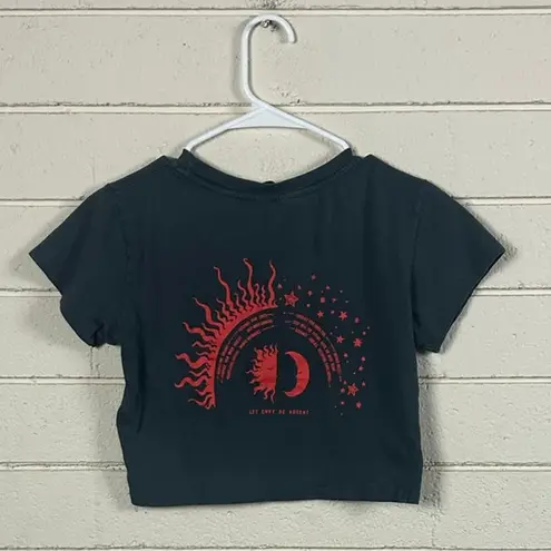 Urban Outfitters  Gray Astrology Crop Tee size S