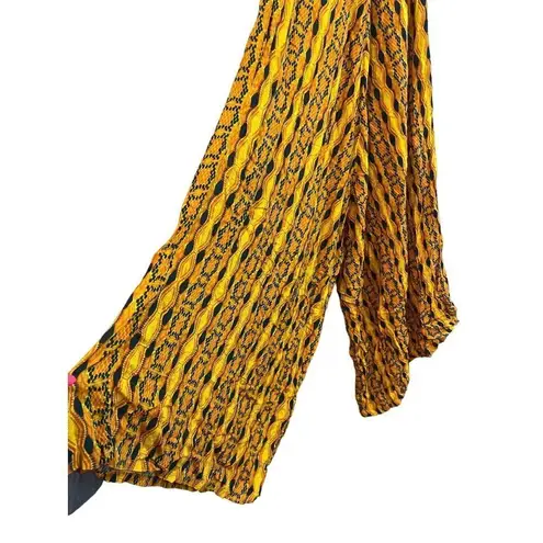 Kahindo Kano Boho Jumpsuit in Yellow Medium Womens Coord Sets Outfit