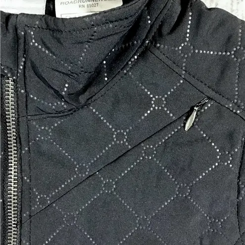 Roadrunner Womens Quilted Vest Black Size Small