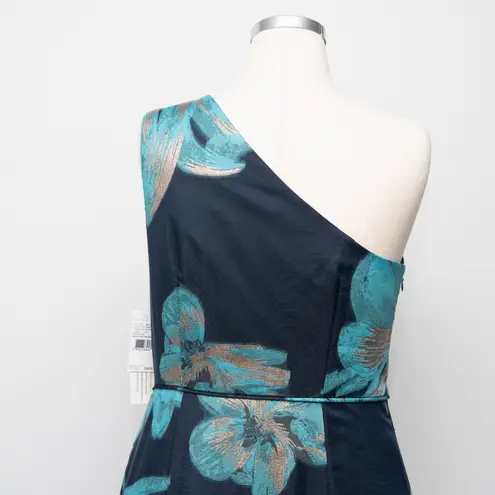 Aidan Mattox - One-shoulder Jacquard Tiered Ballgown.