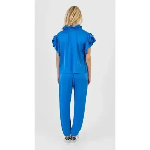 Koch Polysatin Hunter Jogger Pants in Ocean,XS