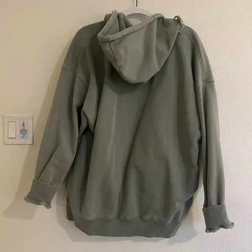 Brandy Melville  | Heavyweight Sage Green Zip Up Hoodie Sweatshirt